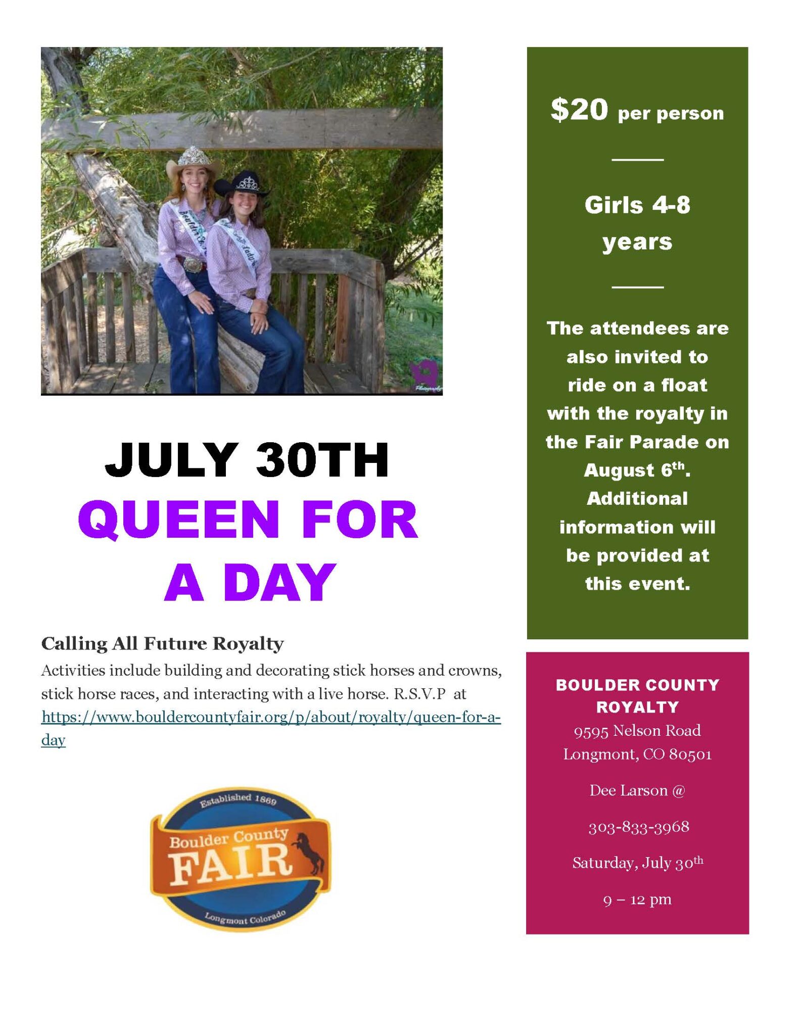 2022 Boulder County Fair Information Boulder County Extension