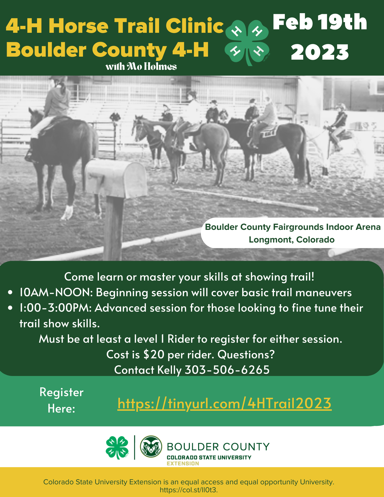 4H HORSE PROJECT Boulder County Extension